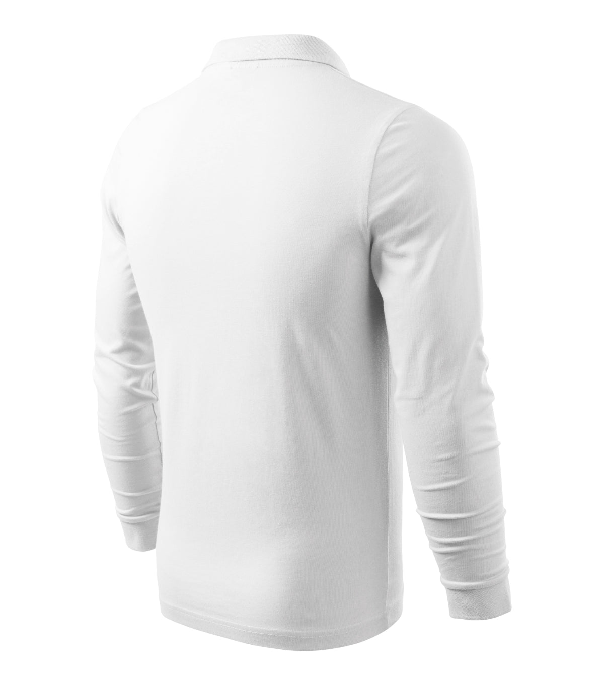 Polohemd Herren Single J. LS 211 – weiss