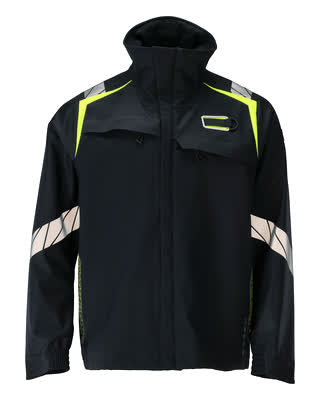 Softshelljacke – schwarzblau/hi-vis gelb