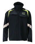 Softshelljacke – schwarzblau/hi-vis gelb