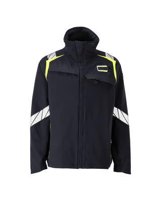 Jacke, ULTIMATE STRETCH – schwarzblau/hi-vis gelb