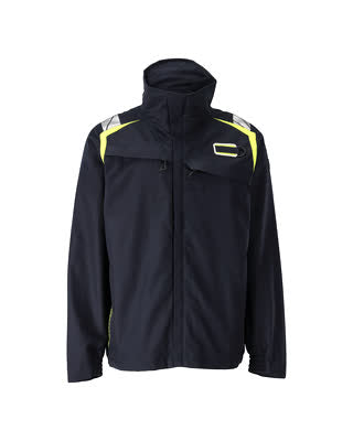 Jacke, Stretch-Einsätze – schwarzblau/hi-vis gelb