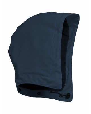 Kapuze mit Druckknöpfen – schwarzblau