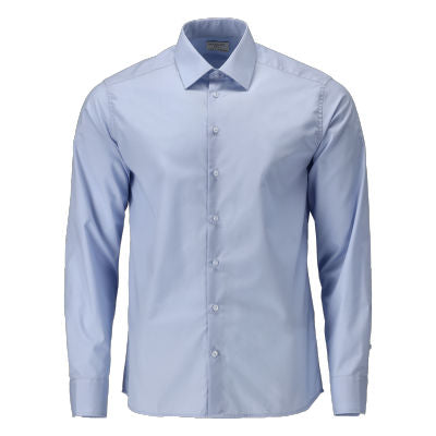 Hemd, moderne Passform – hellblau