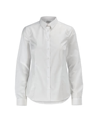 Hemd, moderne Damenpassform – weiss