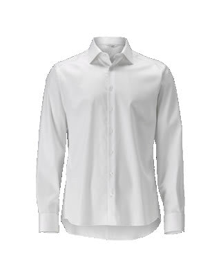 Hemd, moderne Passform – weiss