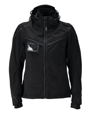 Hard Shell Jacke, Damenpassform – schwarz