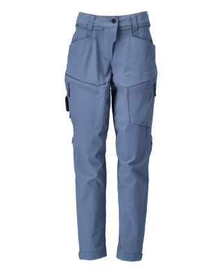 Funktionshose, stretch, Damenpassform – steinblau