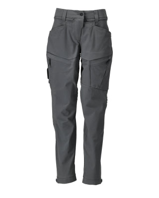 Funktionshose, stretch, Damenpassform – Anthrazitgrau