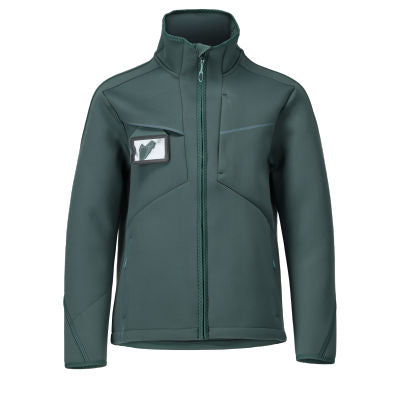 Softshelljacke, moderne Passform – waldgrün