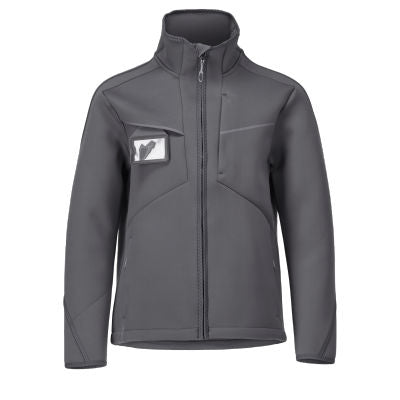 Softshelljacke, moderne Passform – Anthrazitgrau
