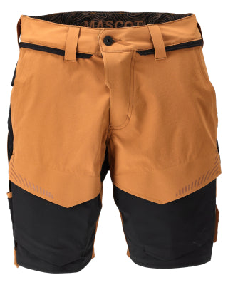 Shorts, Stretch, geringes Gewicht – nussbraun/schwarz