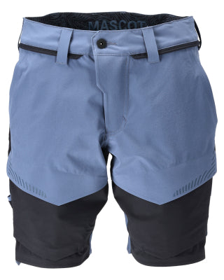 Shorts, Stretch, geringes Gewicht – steinblau/schwarzblau