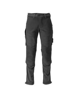 Hose,Knietaschen,strapazierfähig,Stretch – schwarz