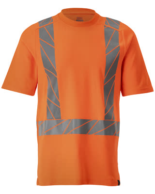 T-Shirt, moderne Passform – hi-vis orange