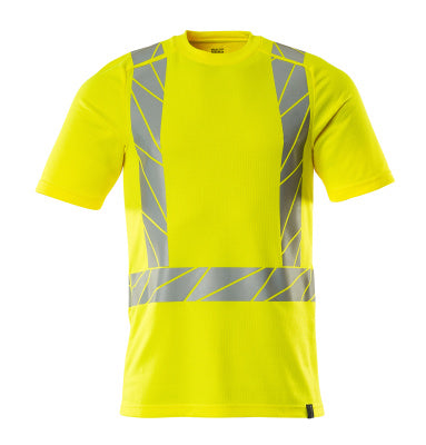 T-Shirt, moderne Passform – hi-vis gelb