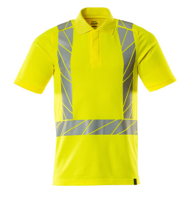 Polo-Shirt, moderne Passform – hi-vis gelb
