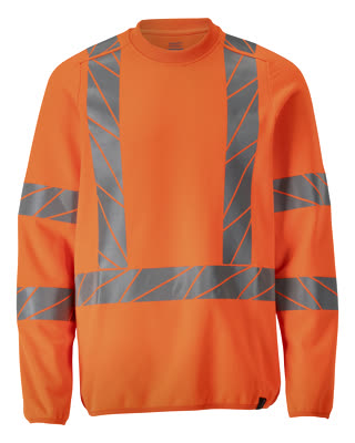Sweatshirt, moderne Passform – hi-vis orange