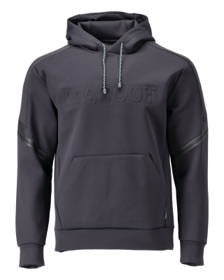 Fleece Kapuzenpullover mit MASCOT-Logo – schwarzblau