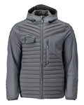 Jacke mit Kapuze, leichtem Futter – Anthrazitgrau