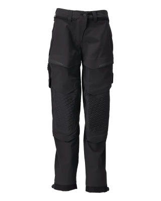 Hose mit Knietaschen, Damen – schwarz