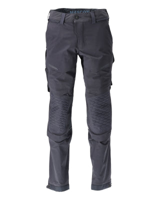 Hose, Knietaschen, Stretch, leicht – schwarzblau