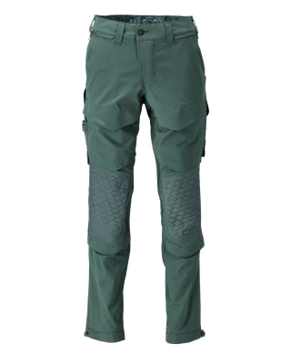 Hose, Knietaschen, Stretch, leicht – waldgrün