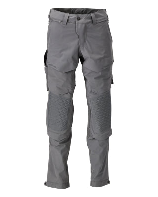 Hose, Knietaschen, Stretch, leicht – Anthrazitgrau