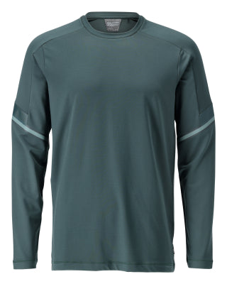 T-Shirt, Langarm, moderne Passform – waldgrün