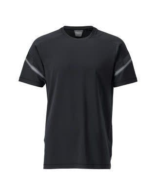 T-Shirt, moderne Passform – schwarz