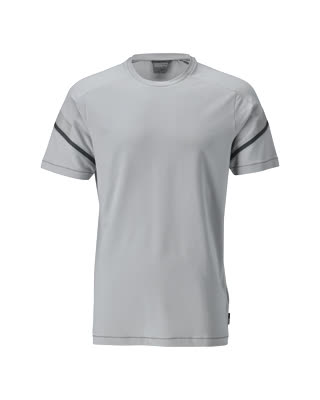 T-Shirt, moderne Passform – silbergrau