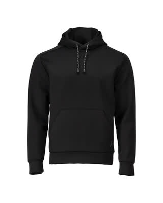 Fleece Kapuzenpullover – schwarz