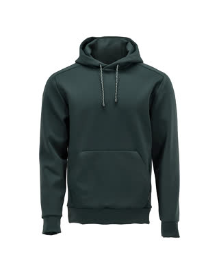 Fleece Kapuzenpullover – waldgrün