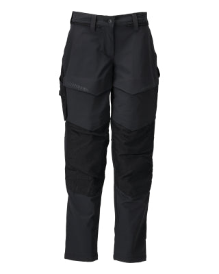 Hose mit Knietaschen, Damen – schwarz