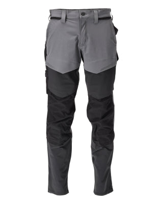 Hose mit Knietaschen, ULTIMATE STRETCH – anthrazitgrau/schwarz