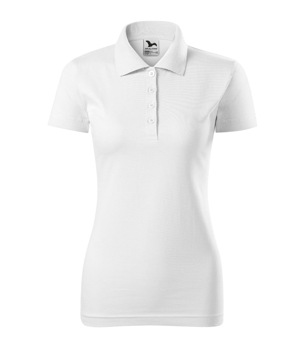 Polohemd Damen Single J. 223 – weiss
