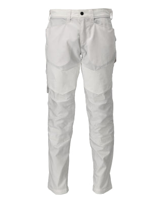 Hose mit Knietaschen – weiss