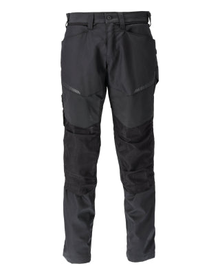 Hose mit Knietaschen – schwarz
