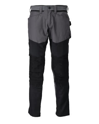 Hose mit Knietaschen – anthrazitgrau/schwarz