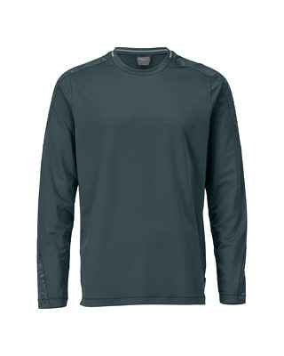 T-Shirt, Langarm, moderne Passform – waldgrün
