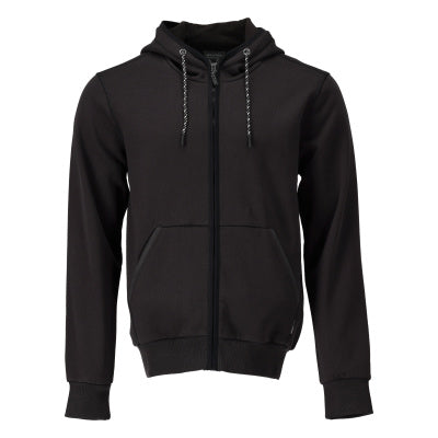 Kapuzenpullover mit Reißverschluss – schwarz