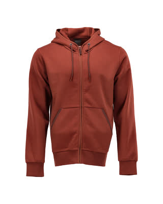 Kapuzenpullover mit Reißverschluss – Herbstrot
