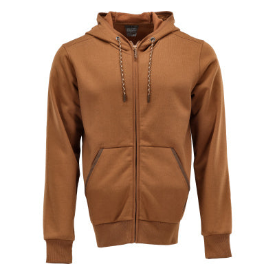 Kapuzenpullover mit Reißverschluss – Nussbraun