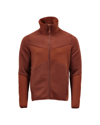 Fleecejacke mit Reißverschluss – Herbstrot
