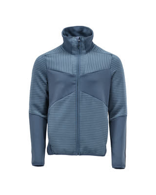 Fleecejacke mit Reißverschluss – steinblau
