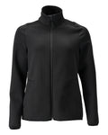 Fleecejacke mit Reißverschluss, Damen – schwarz