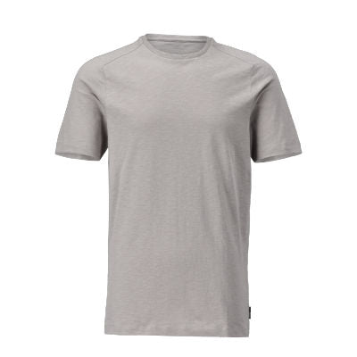 T-Shirt, moderne Passform – silbergrau