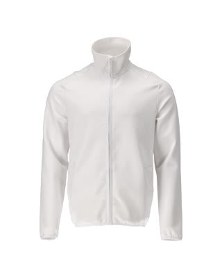 Fleecejacke mit Reißverschluss – weiss