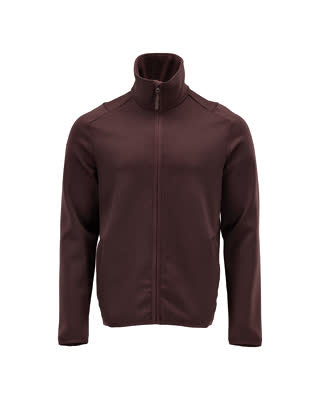 Fleecejacke mit Reißverschluss – bordeaux