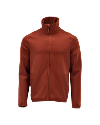 Fleecejacke mit Reißverschluss – Herbstrot