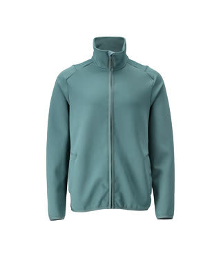 Fleecejacke mit Reißverschluss – helles Waldgrün